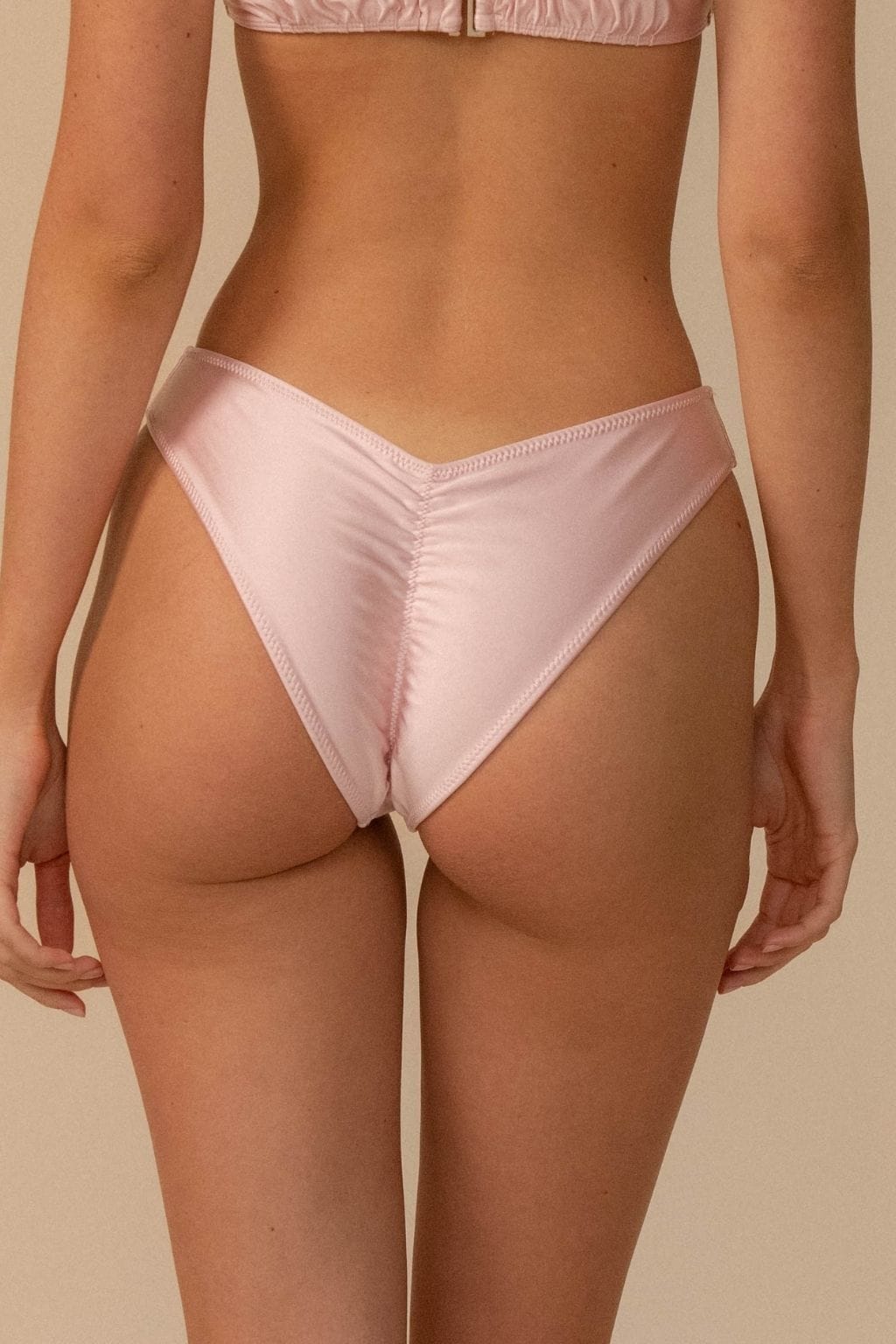 Pale Blush Silkie Lulu (Zig-Zag Stitch) Bikini Bottom