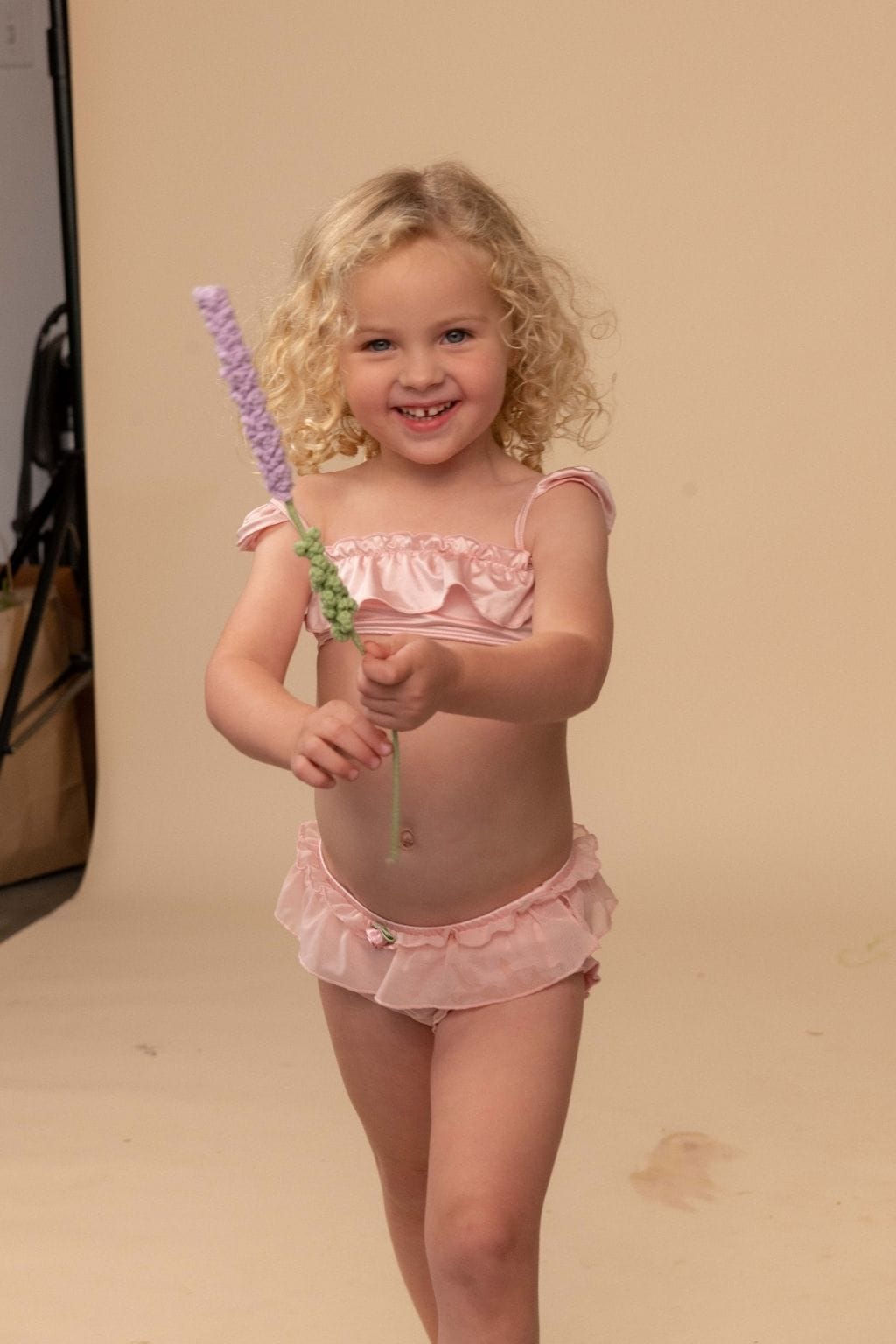 Pale Blush Silkie Mini Cabana Bikini Set