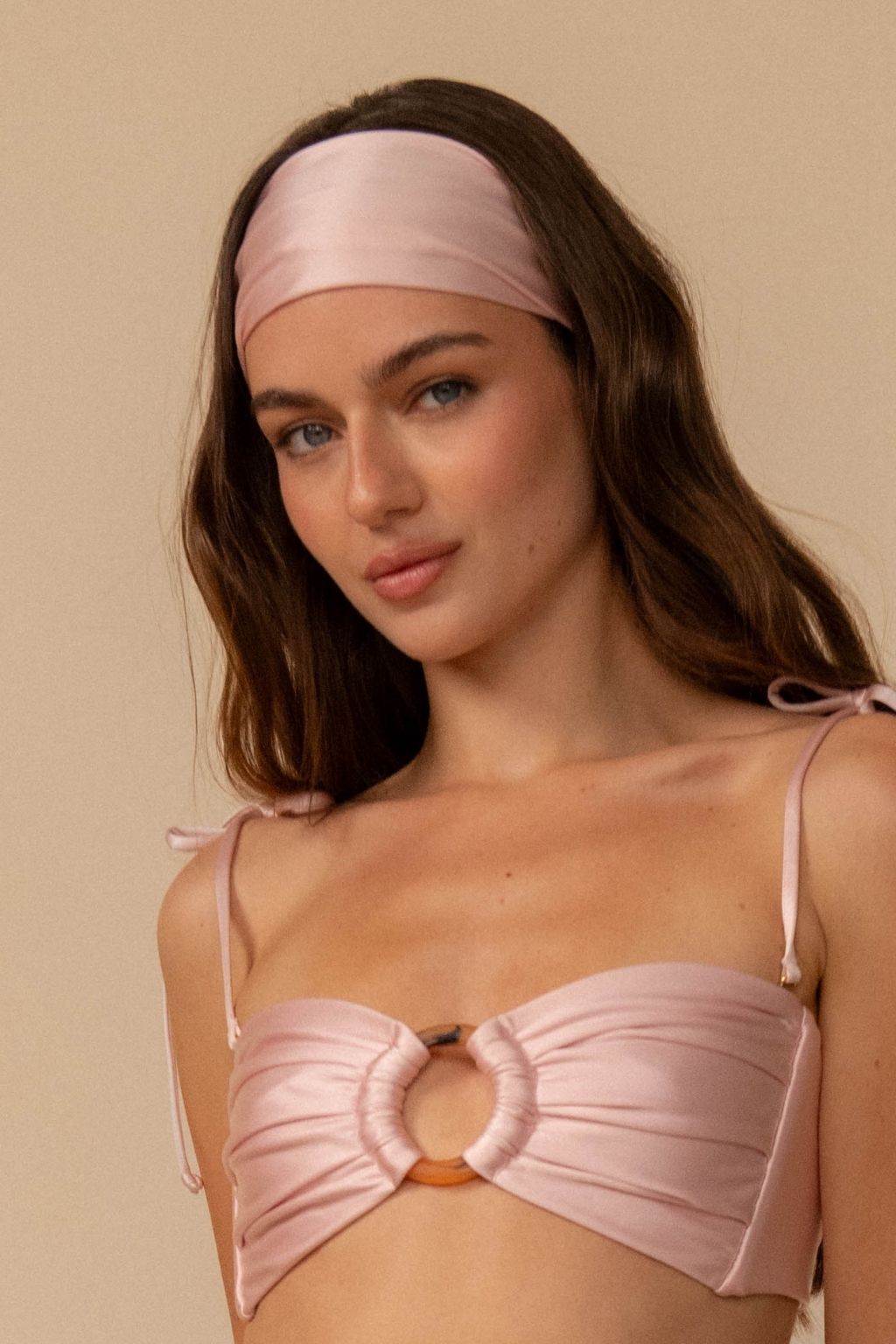 Pale Blush Silkie Wide Headband