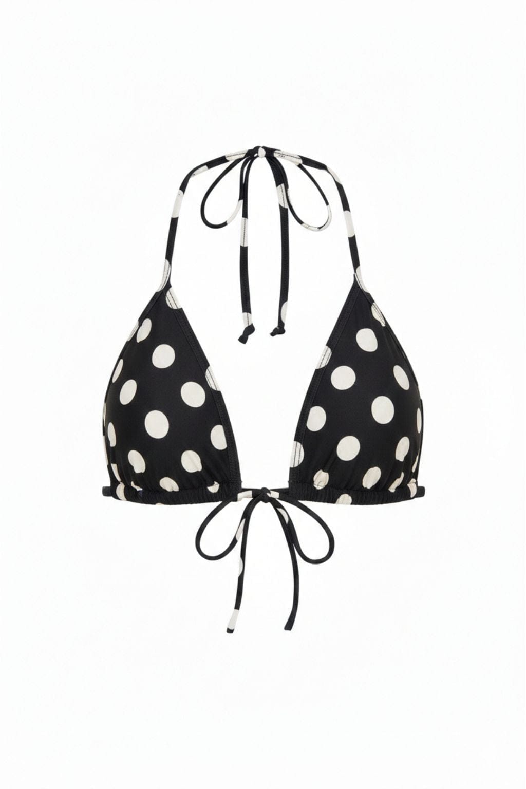 Polka Dot Binded Emma (Zig-Zag Stitch) Bikini Top