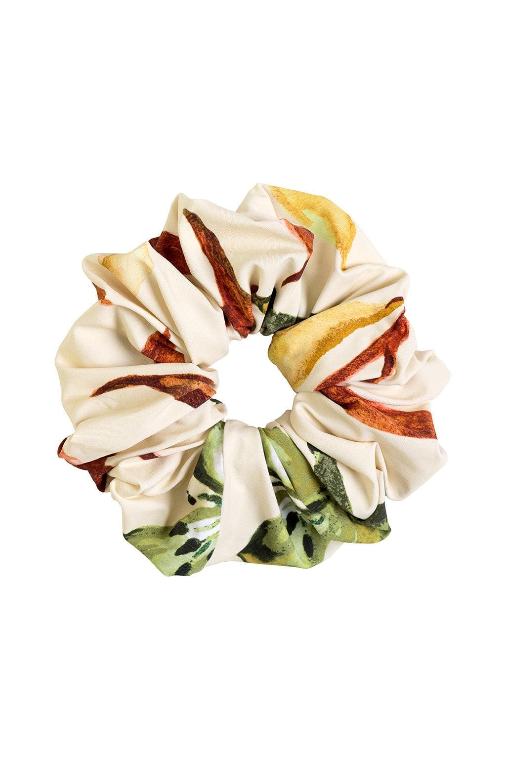 Rooted Floral Chunky Scrunchie