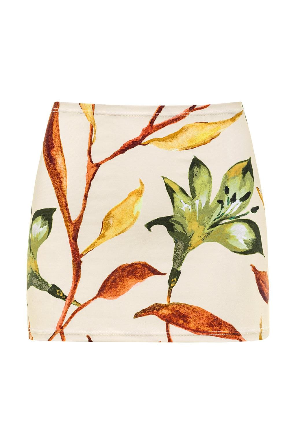 Rooted Floral Micro Skirt