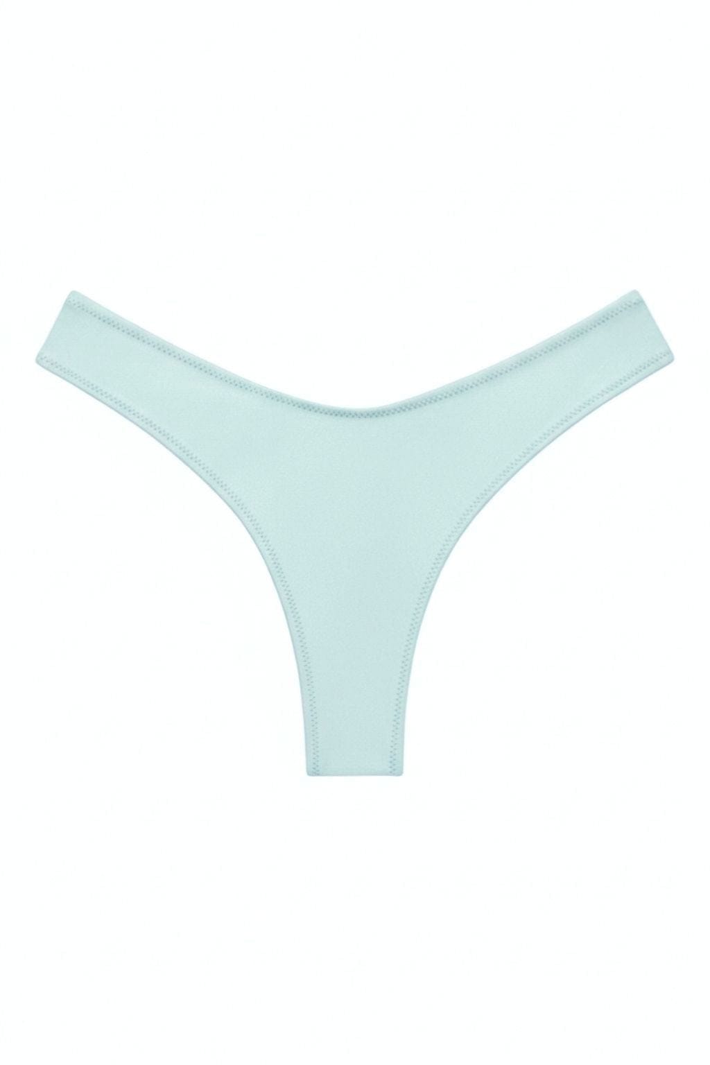 Seafoam Silkie Added Coverage Lulu (Zig-Zag Stitch) Bikini Bottom