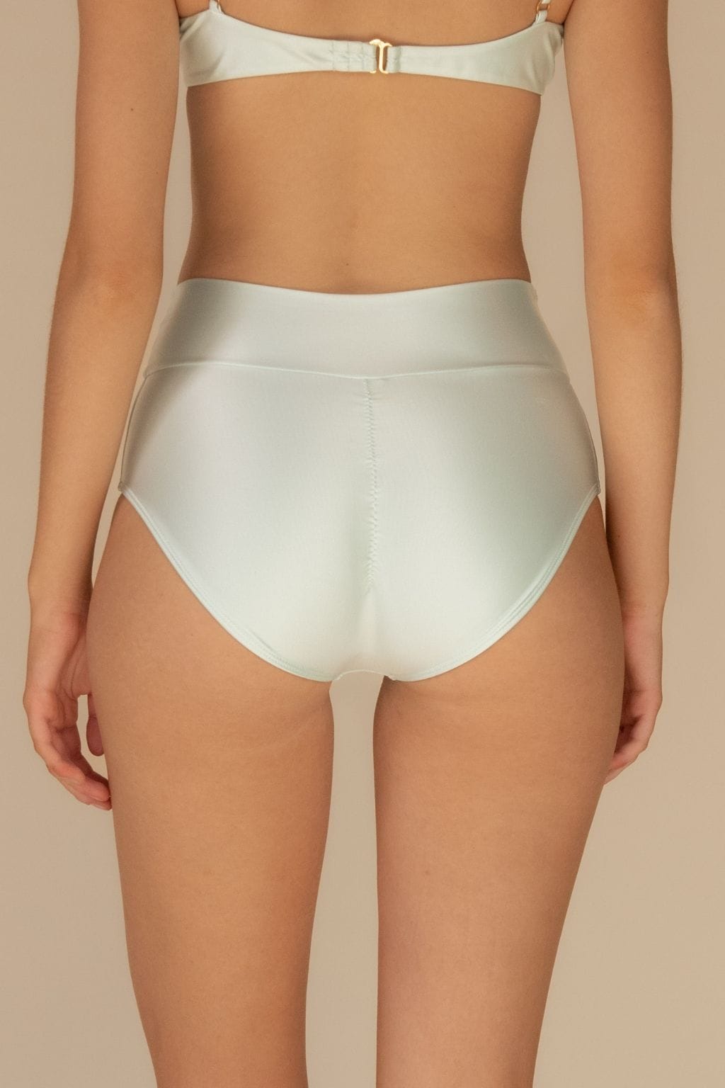 Seafoam Silkie Full Coverage High Rise Bikini Bottom