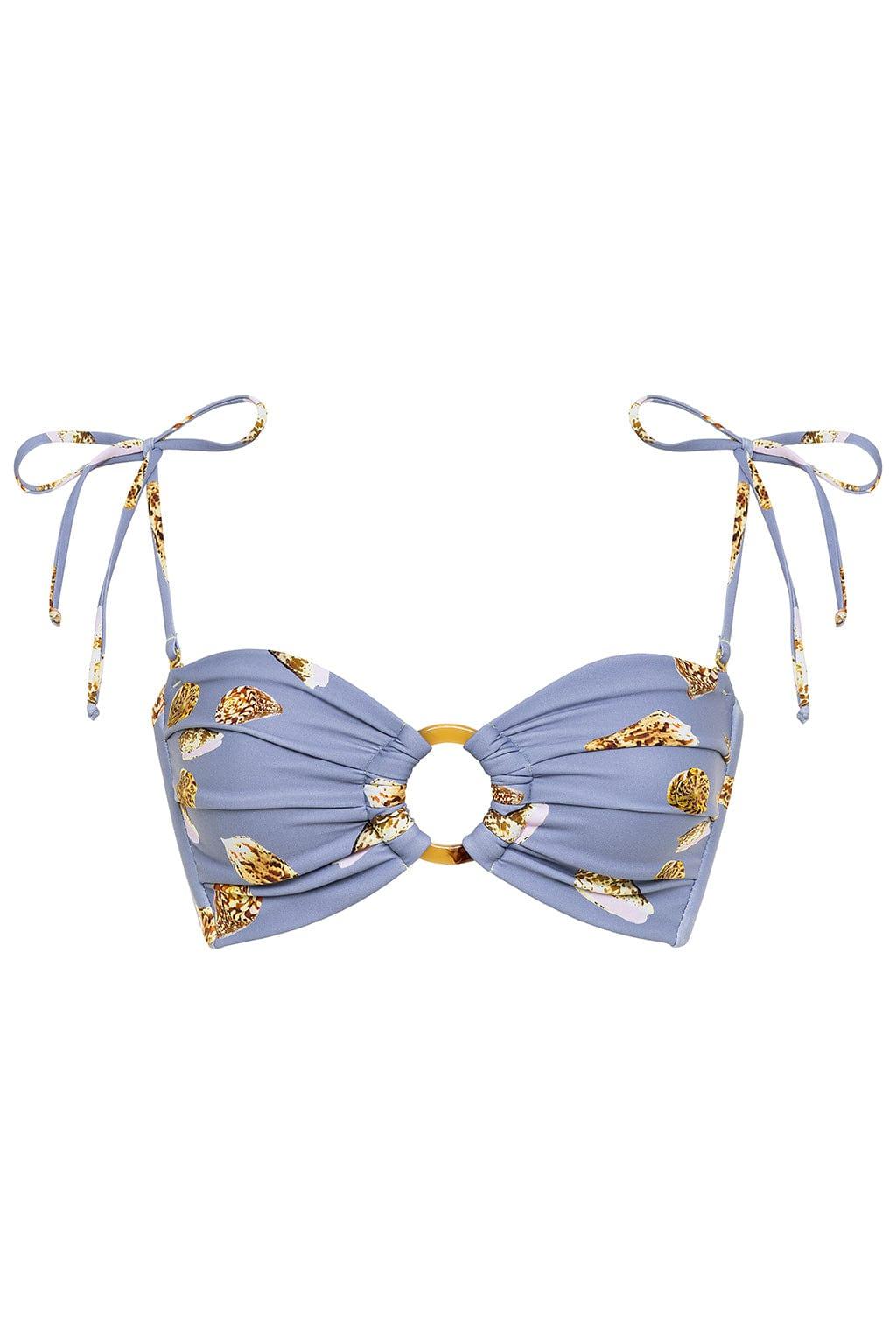 Shell Tori Ties Bandeau Bikini Top