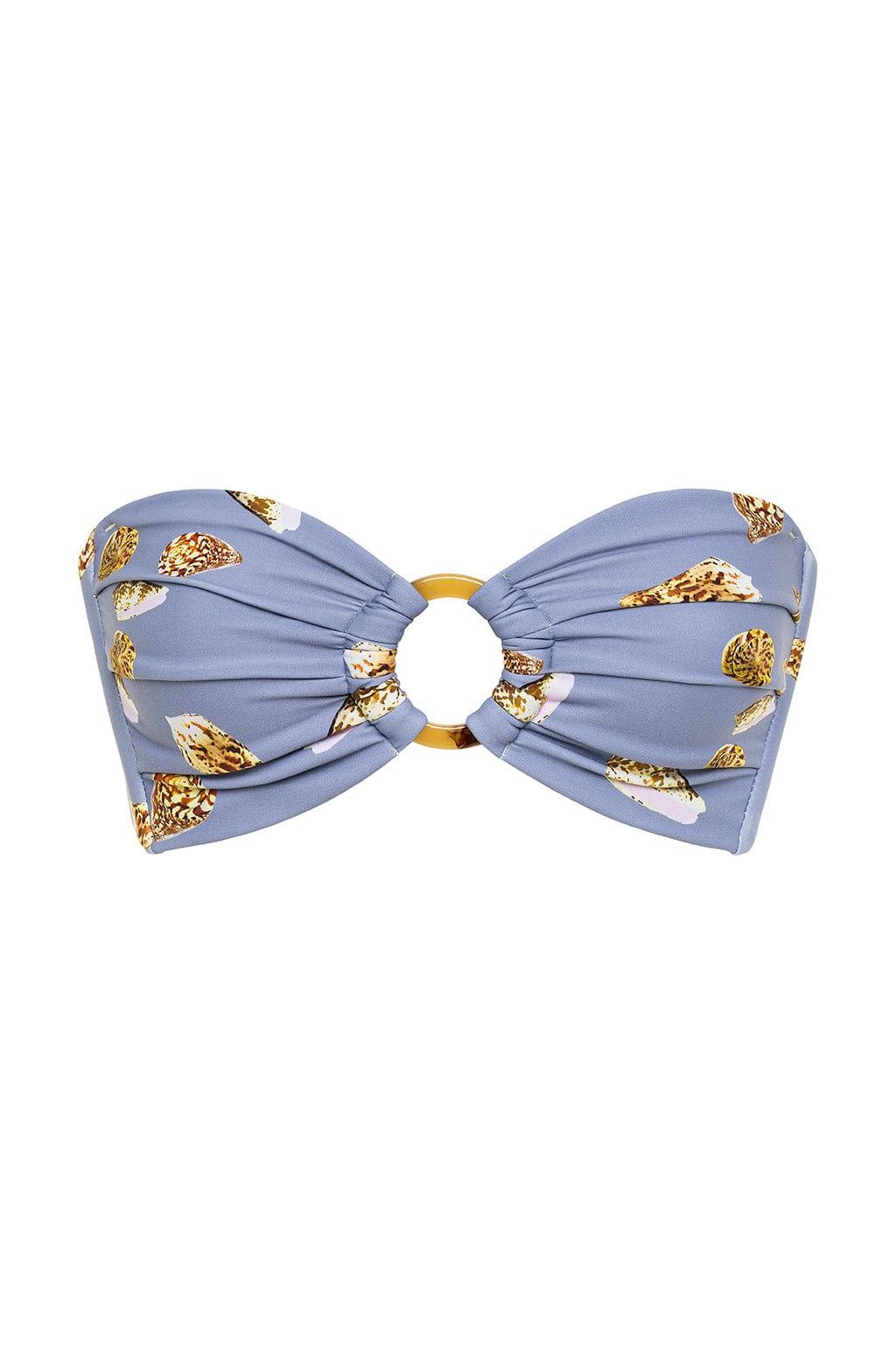 Shell Tori Ties Bandeau Bikini Top