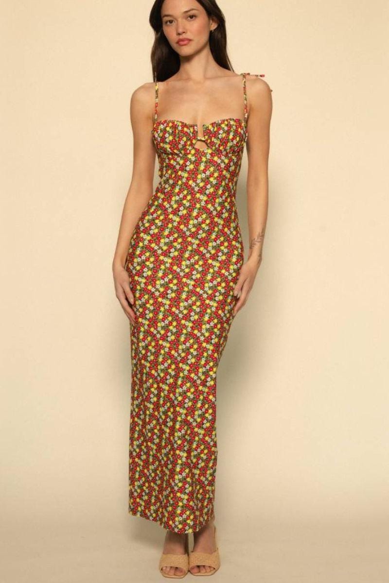 Montce Petal Long Slip Dress - Sienna Floral Montce Petal Long Slip Dress - Sienna Floral