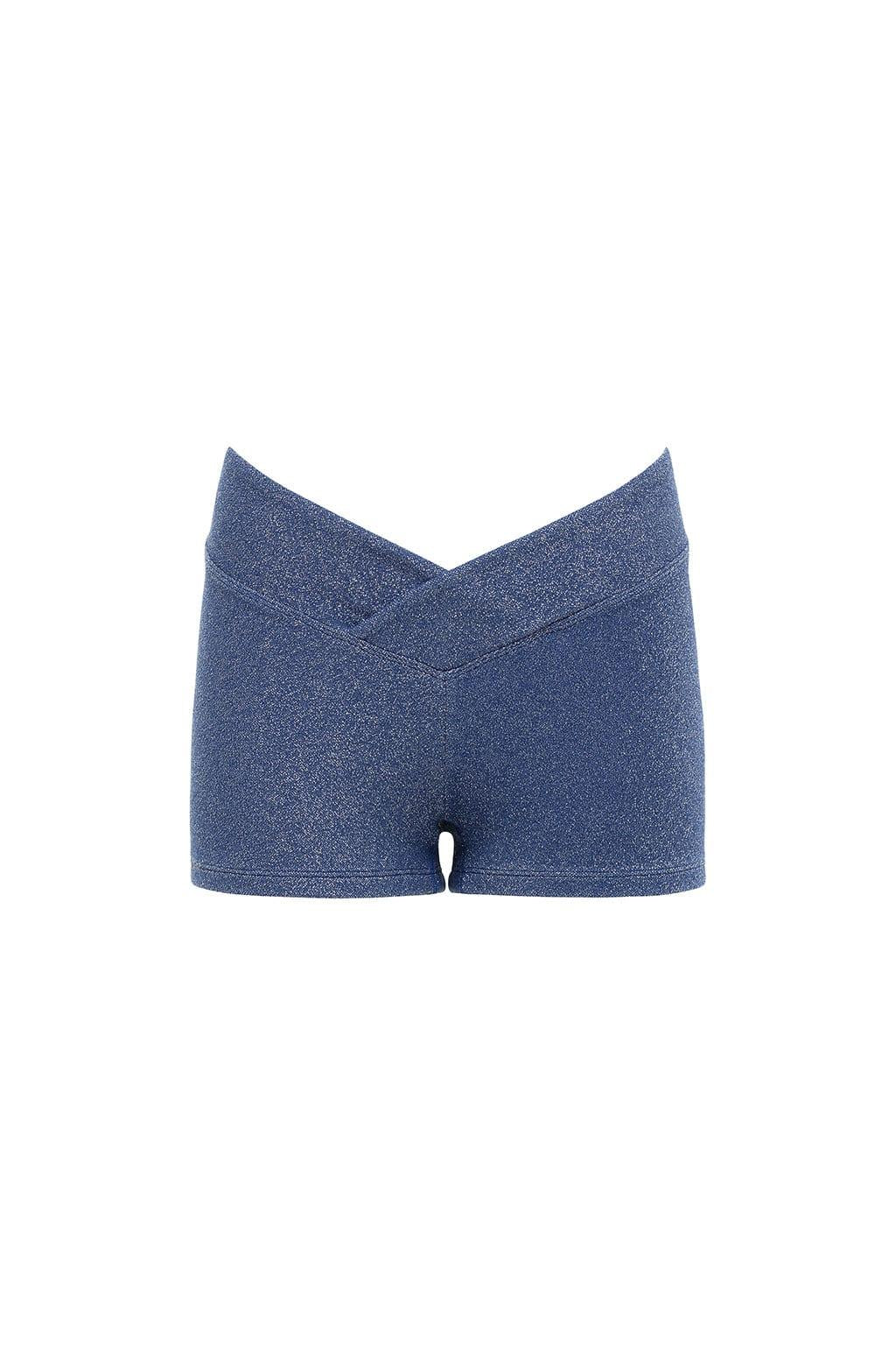 Sky Sparkle V-Cut Micro Bike Short