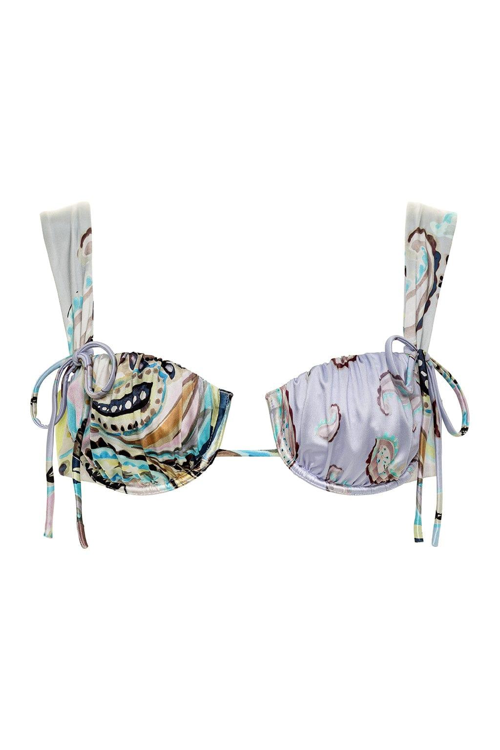 St. Barths Floral Petal (Wide Straps) Bikini Top
