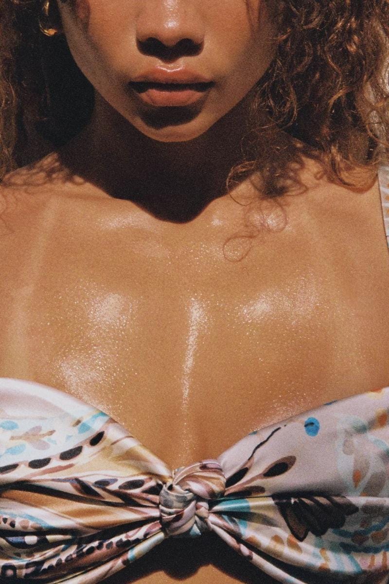 St. Barths Floral Hayden Bikini Top