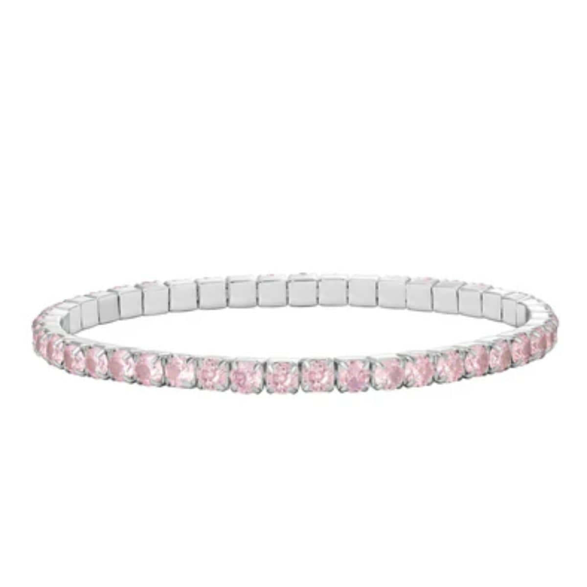 Stretch Tennis Bracelet (Pink)