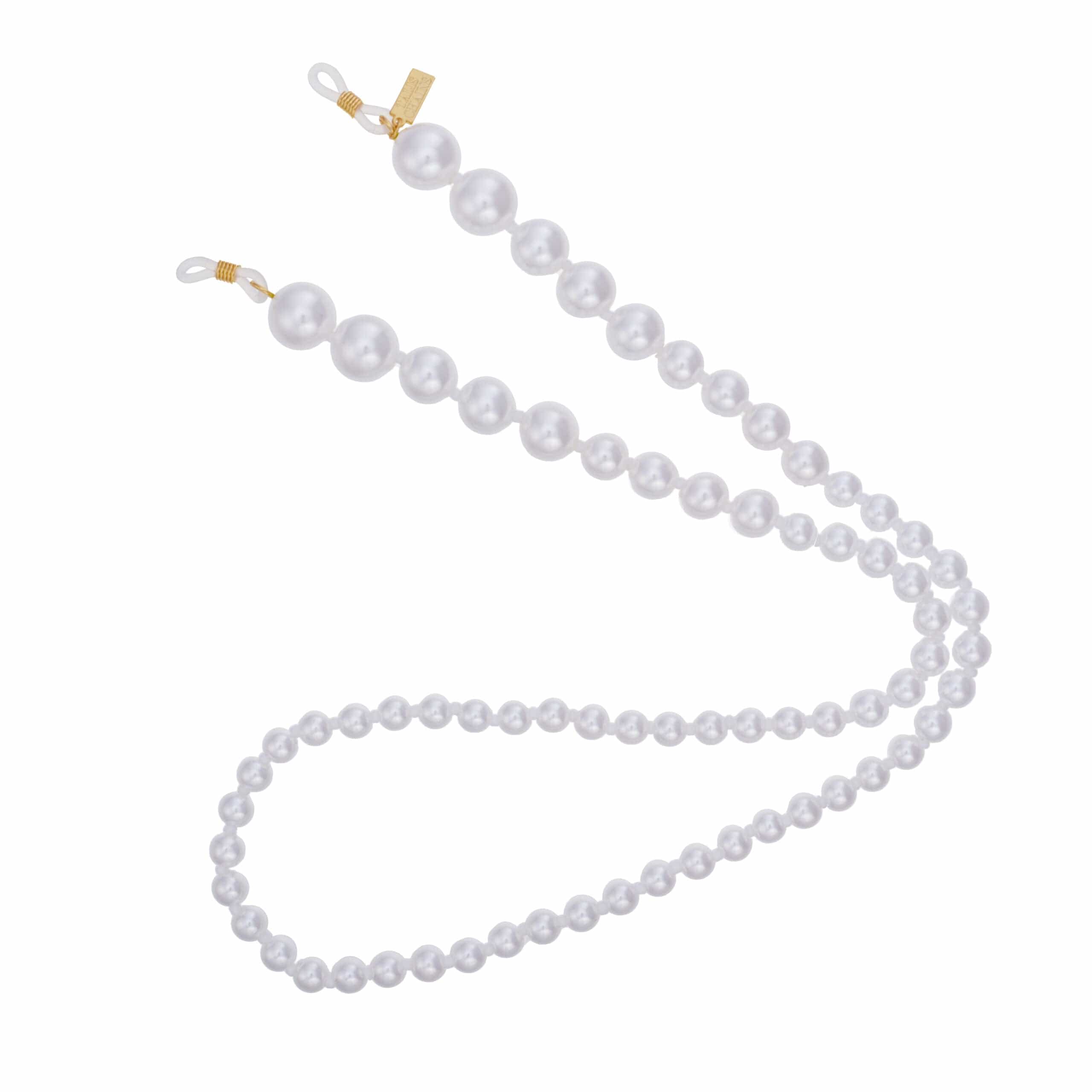 Pearl XL Sunglasses Chain (White)