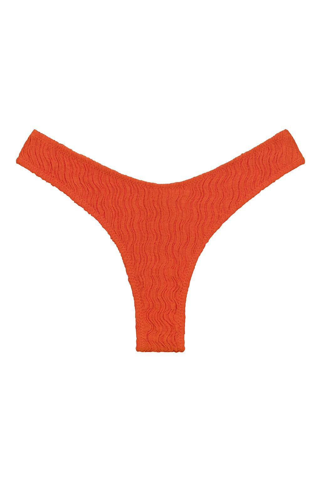 Tangerine Added Coverage Lulu (Zig-Zag Stitch) Bikini Bottom