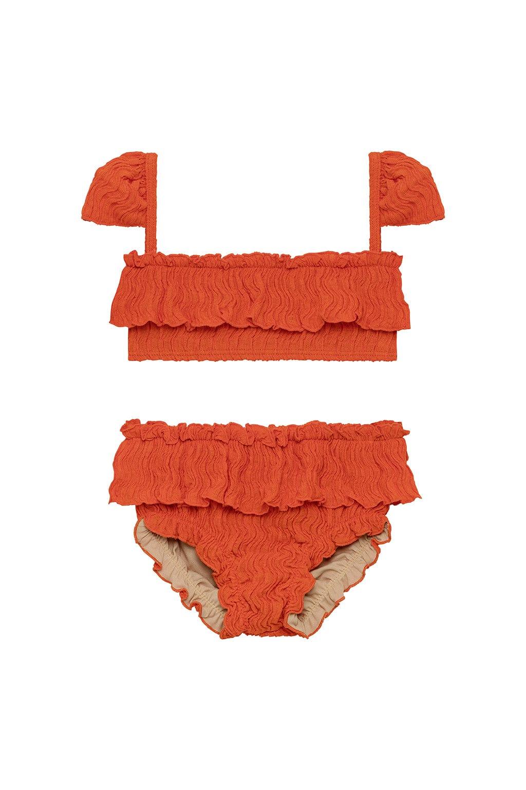 Tangerine Mini Cabana Bikini Set