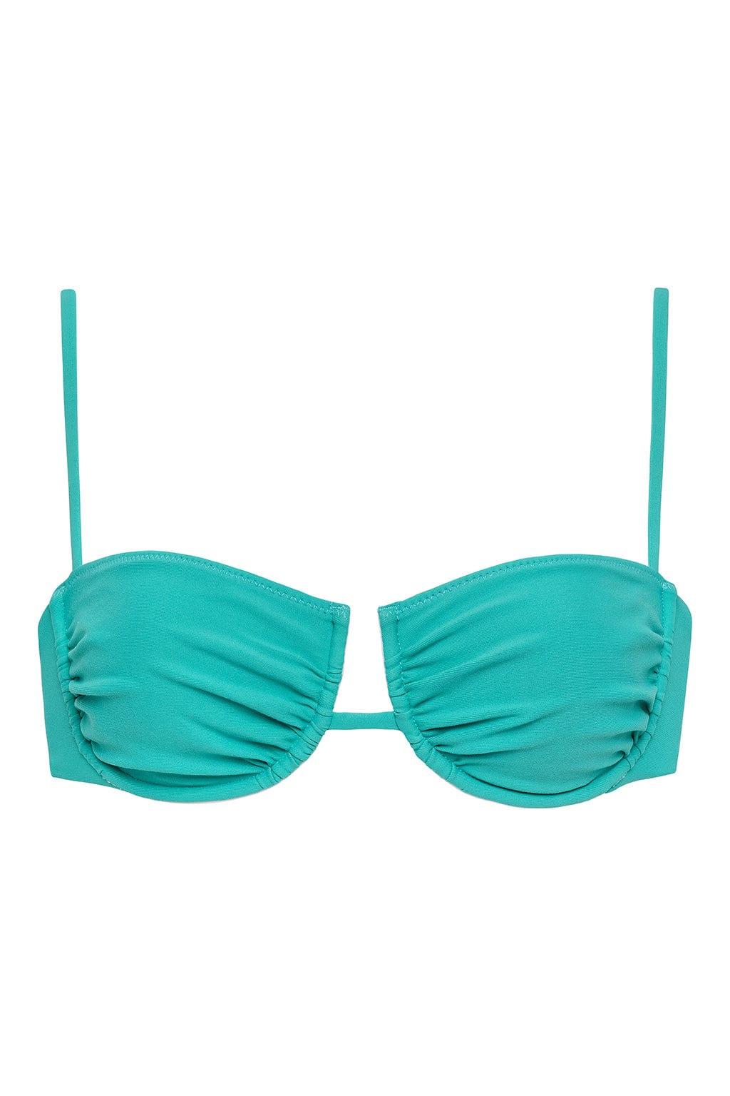 Teal Simonette Bikini Top