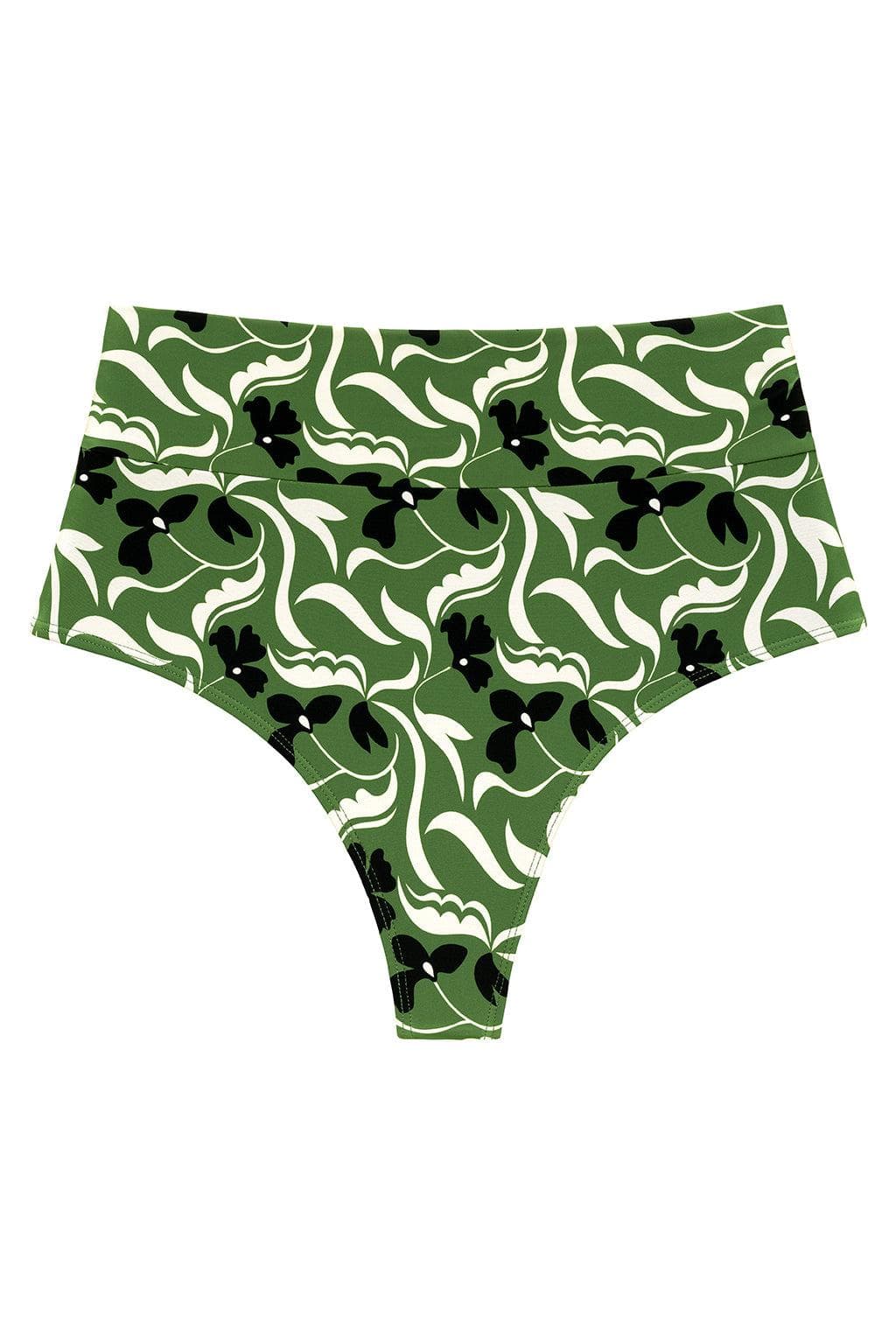 Veronica Floral Added Coverage High Rise Bikini Bottom