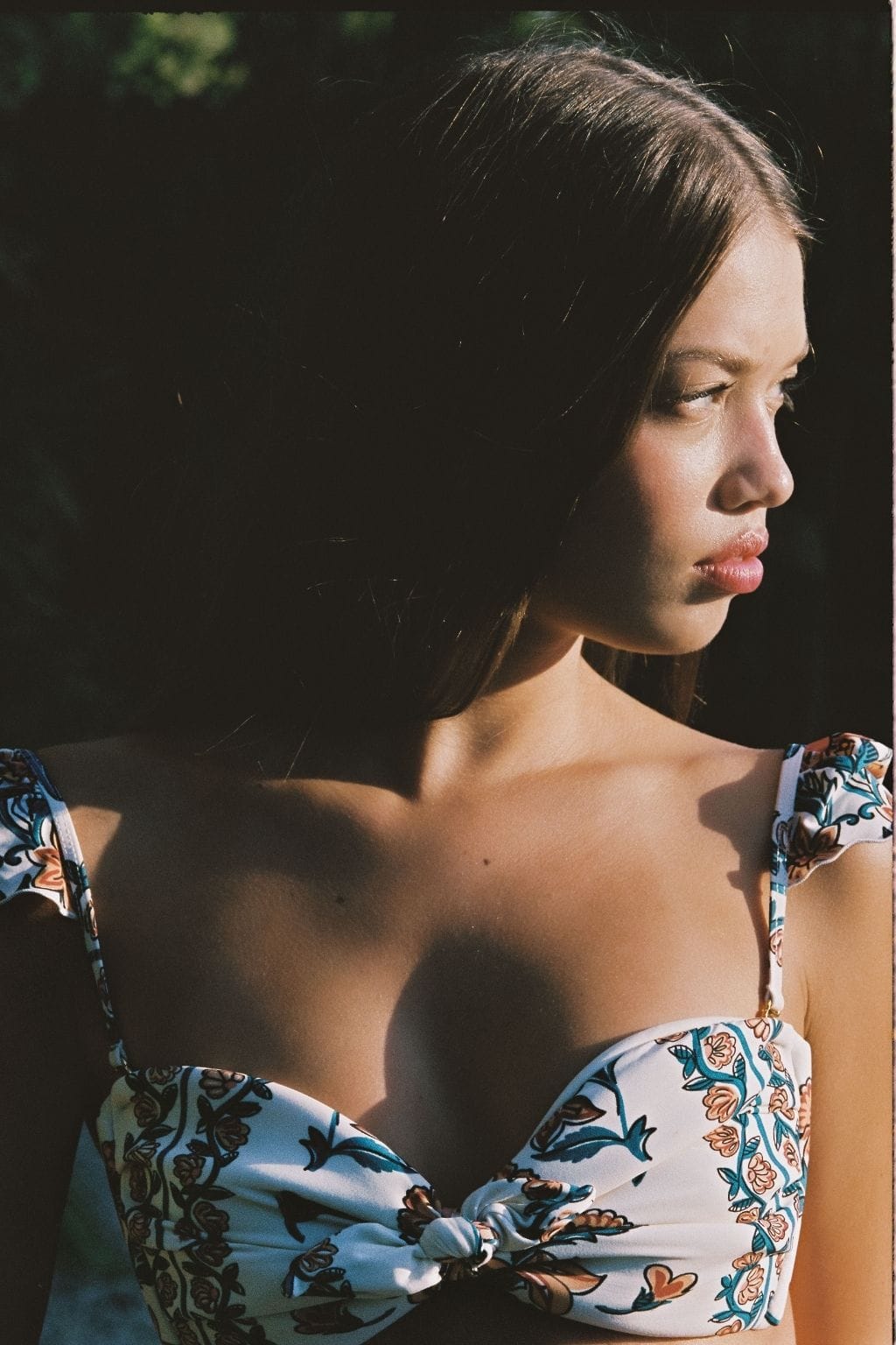 Winona Floral Cabana Bikini Top