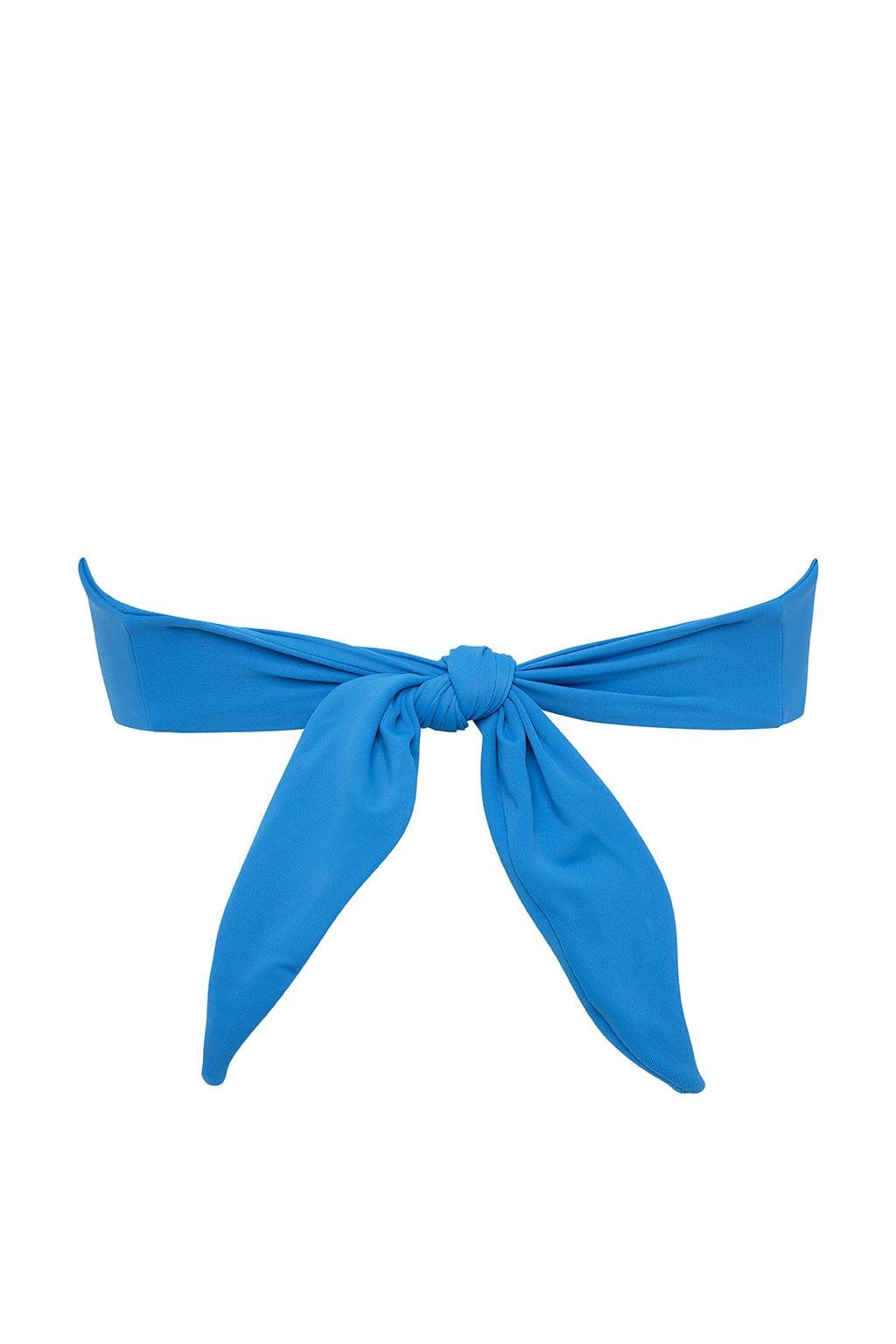 Asul Cream Binded Tori Ties Bandeau Bikini Top