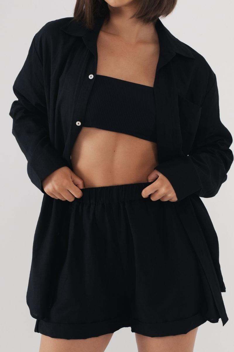 Black Lounge Short