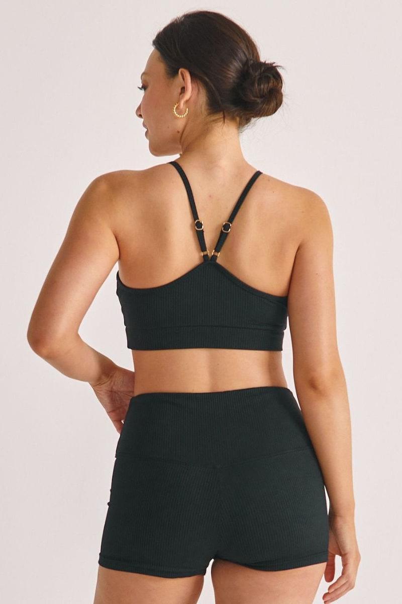 Black Rib Micro Bike Short