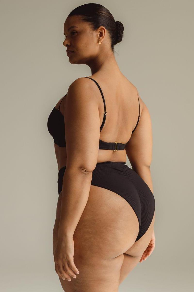 Black Rib Paulina Bikini Bottom