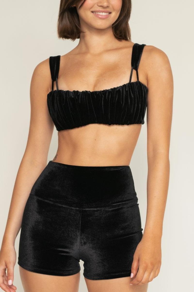 Black Velvet Micro Bike Short