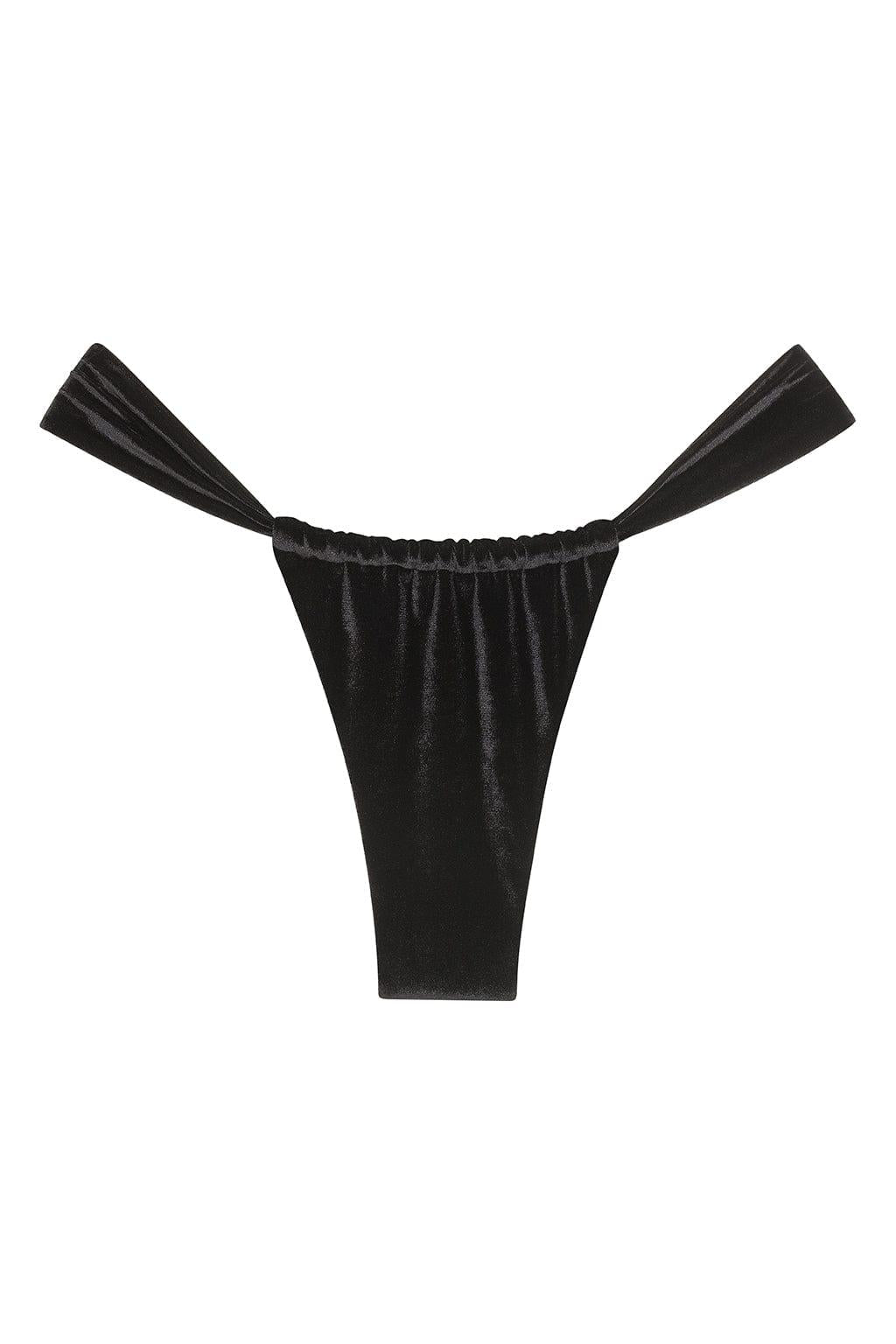 Black Velvet Sandra Bikini Bottom