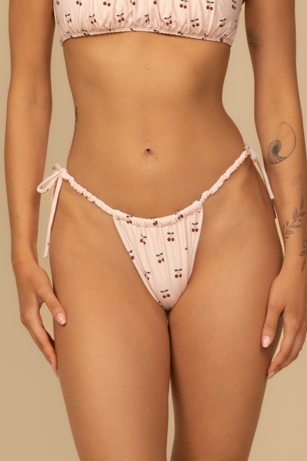 Cherries Brasil (Scrunch) Bikini Bottom