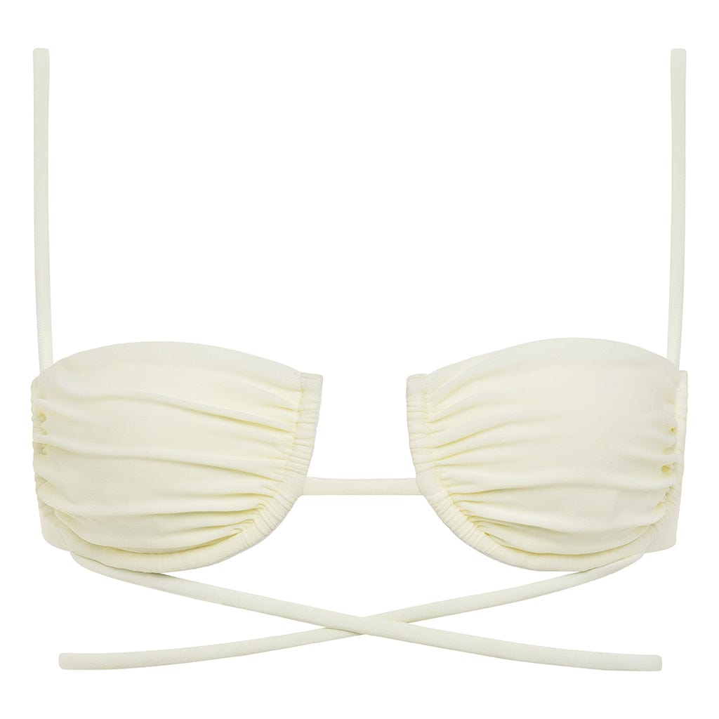 Cream Simone Bikini Top