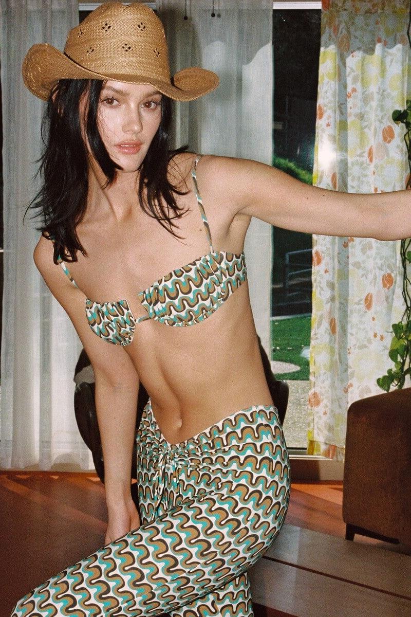 Groovy Petal Bikini Top