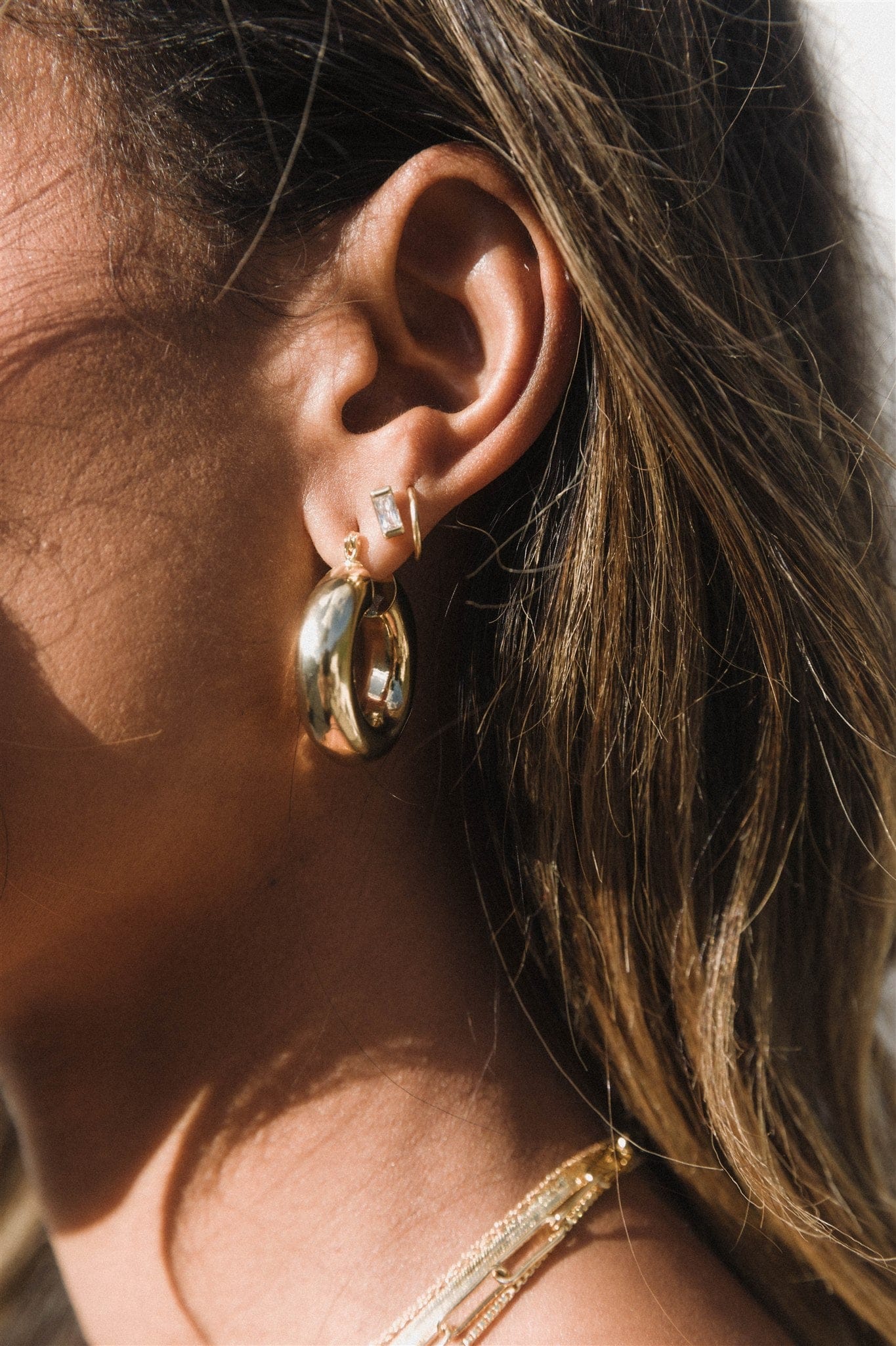 Small Aubree Tube Hoops