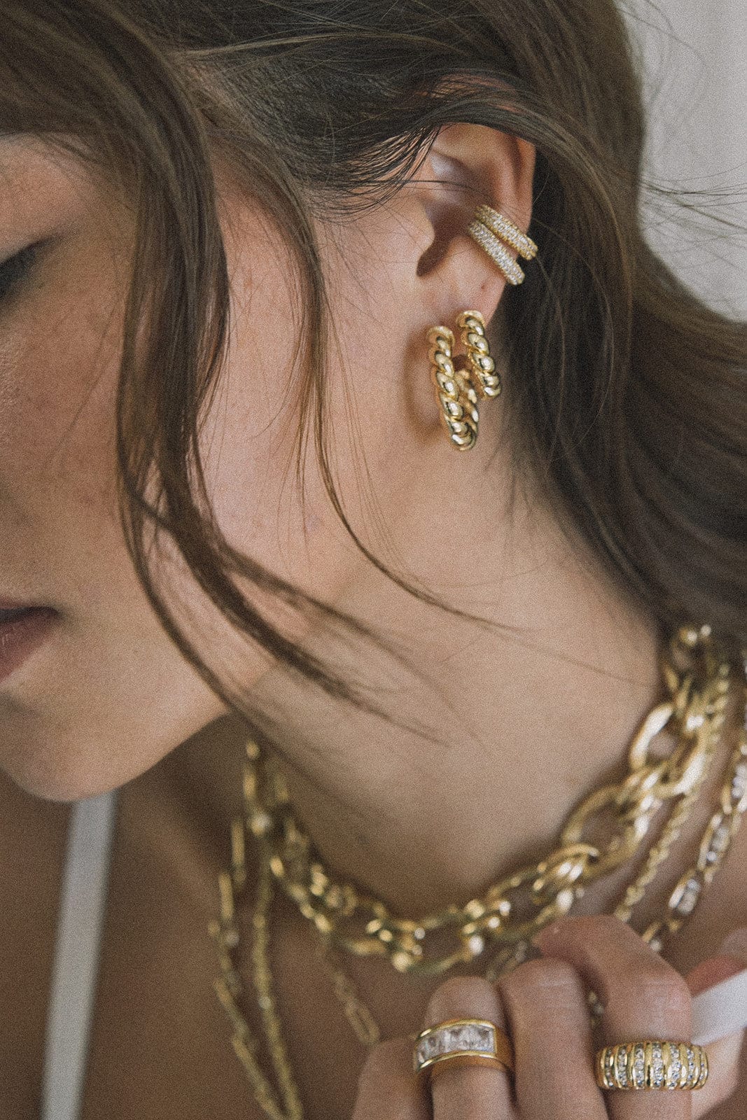 Small Twisted Sister Hoops
