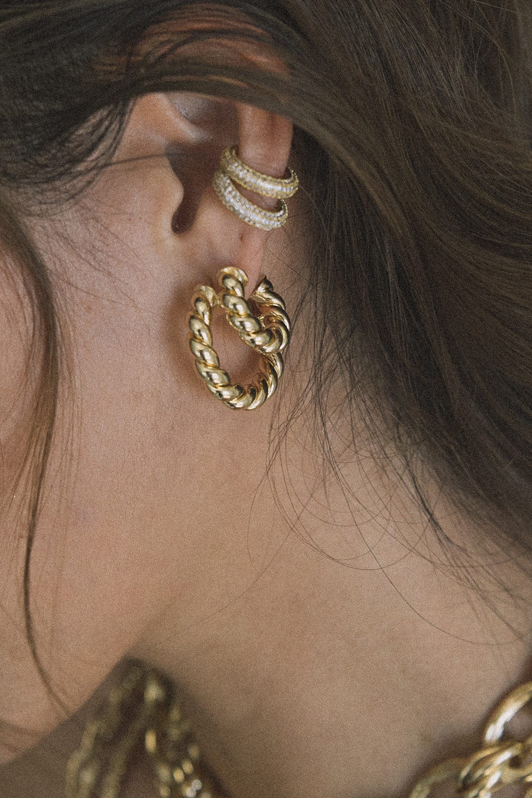 Small Twisted Sister Hoops