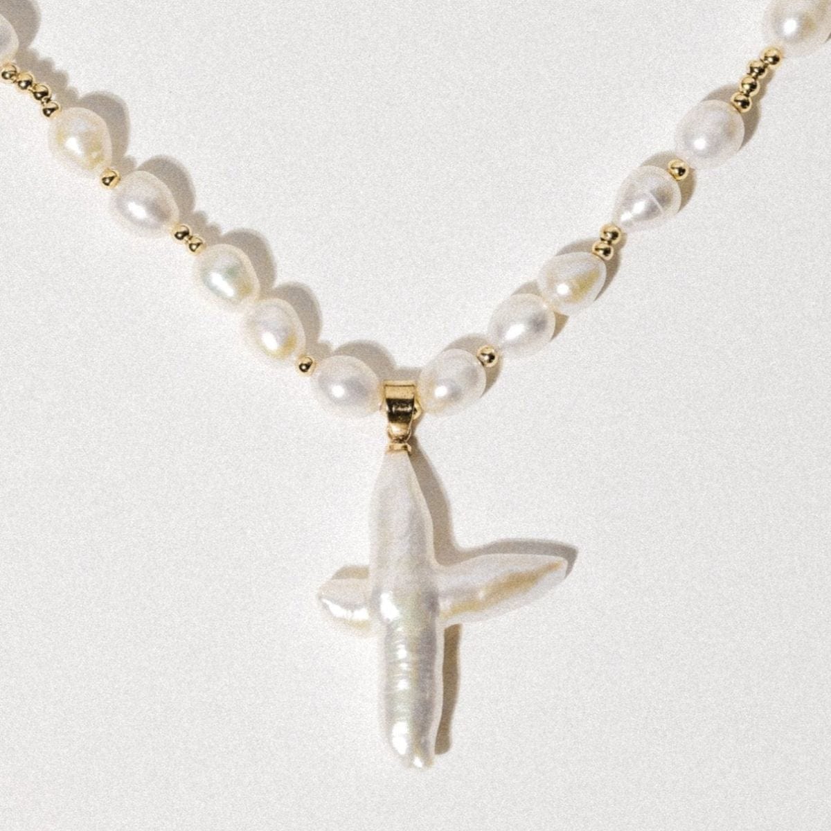 Tahiti Pearl Cross Necklace