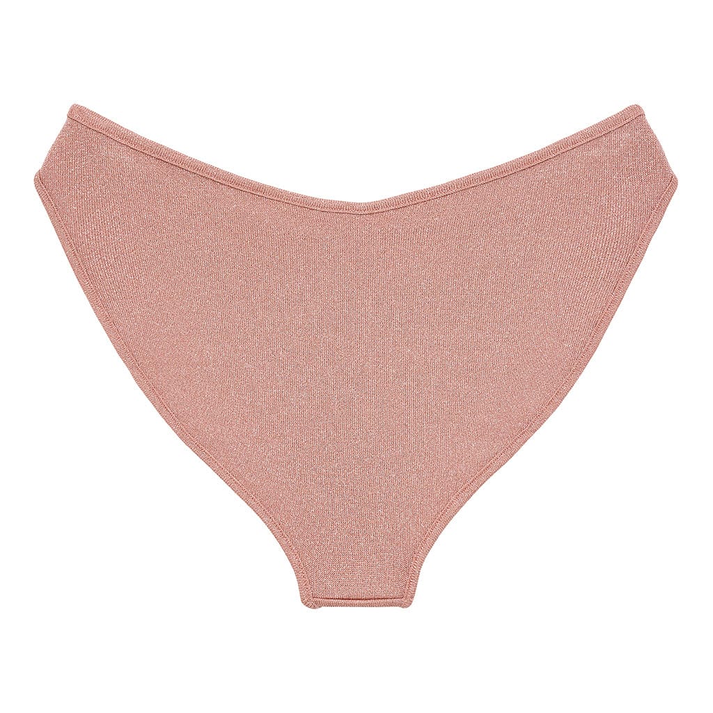 Prima Pink Sparkle Added Coverage Lulu Bikini Bottom
