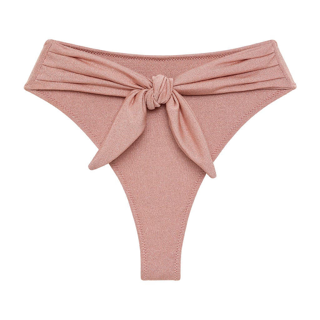 Prima Pink Sparkle Paula Tie-Up Bikini Bottom