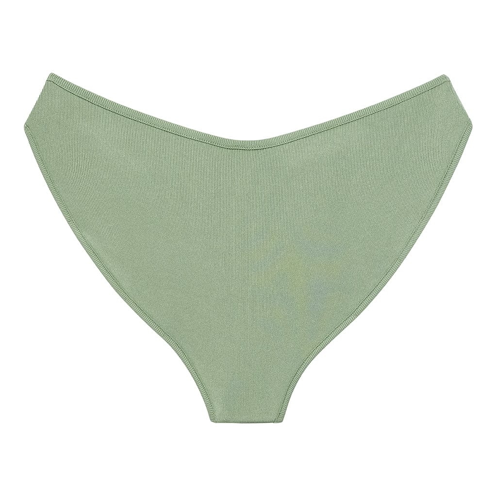 Sage Green Rib Added Coverage Lulu Bikini Bottom