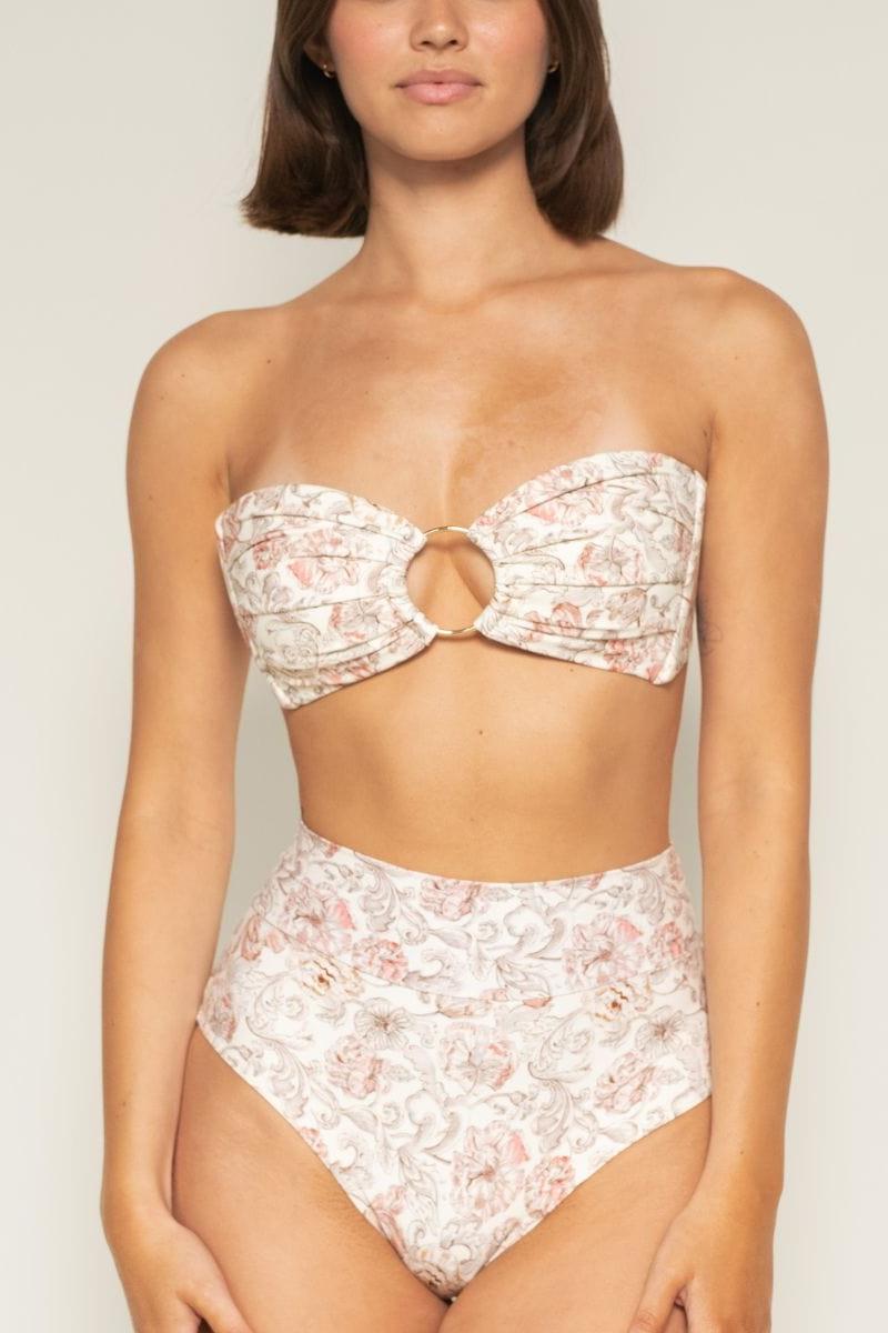 Venecia Floral Added Coverage High Rise Bikini Bottom