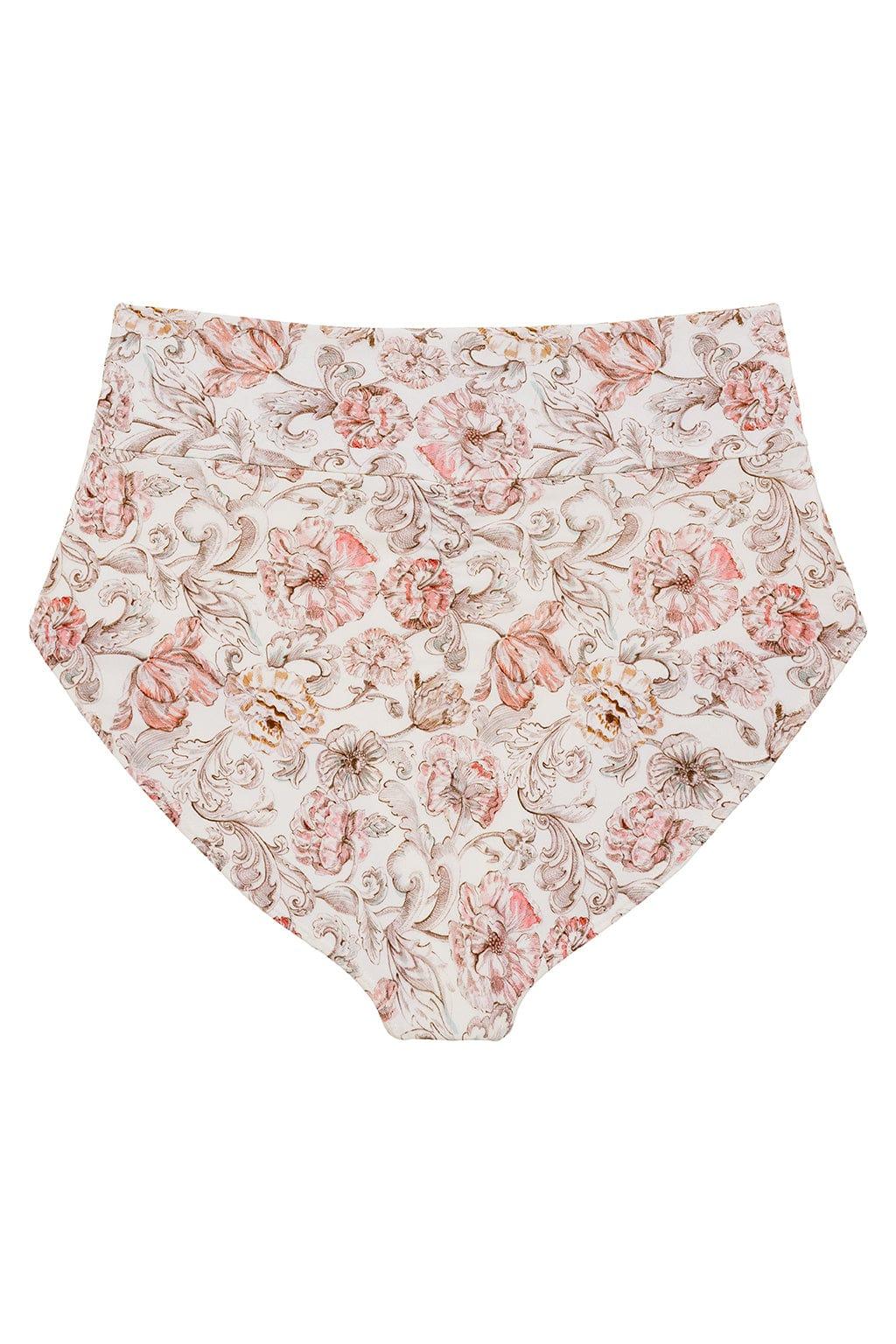 Venecia Floral Full Coverage High Rise Bikini Bottom