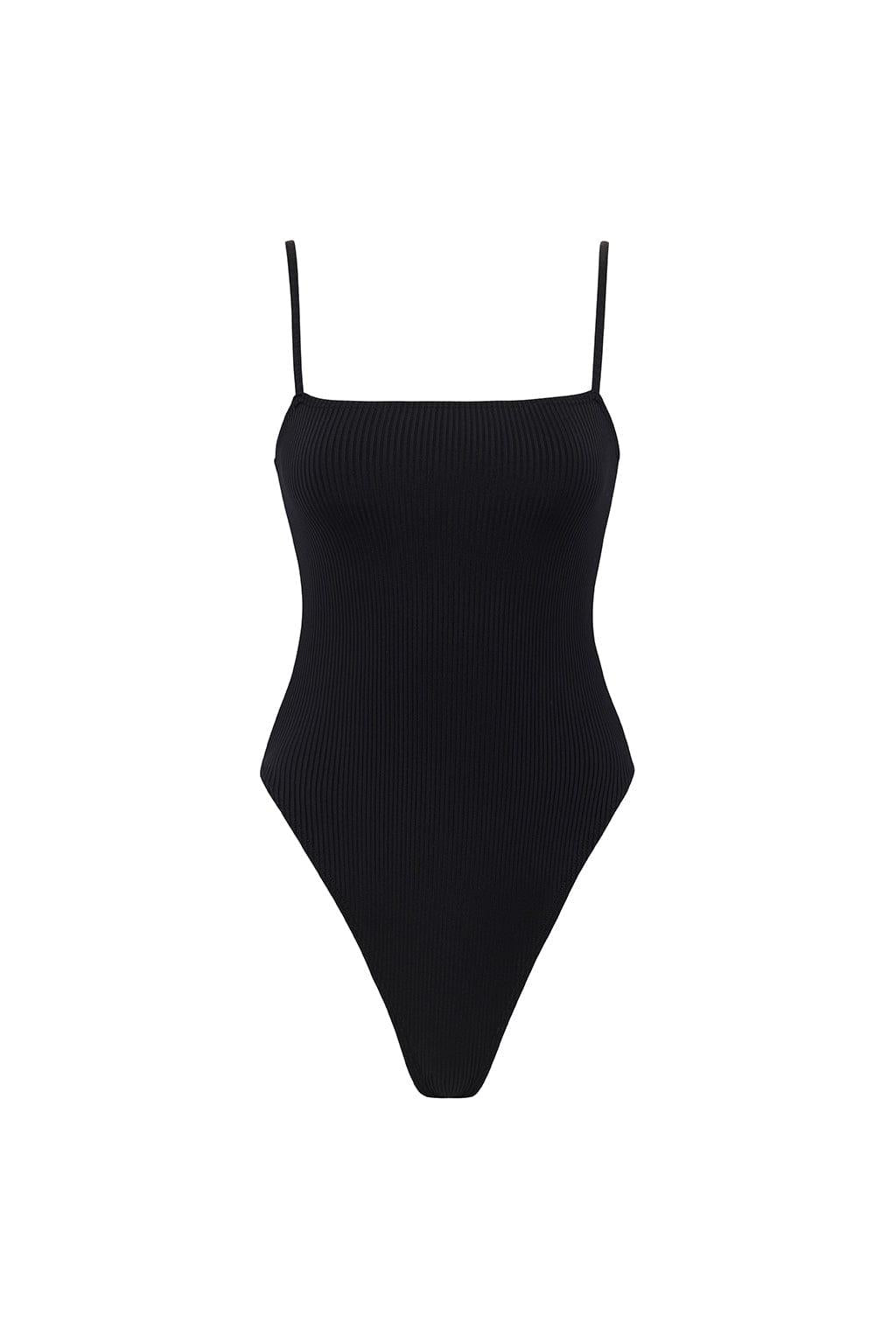 Black Rib Jacelyn One-Piece