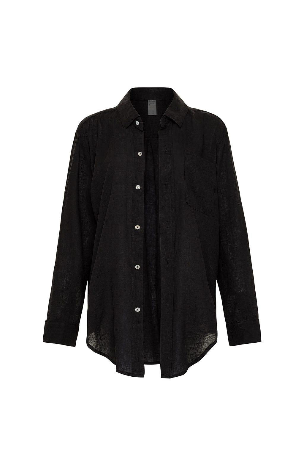 Black Button Down Top Black Glossy Gold Embellished Button Shirt Black Button Down Top Black Glossy Gold Embellished Button Shirt