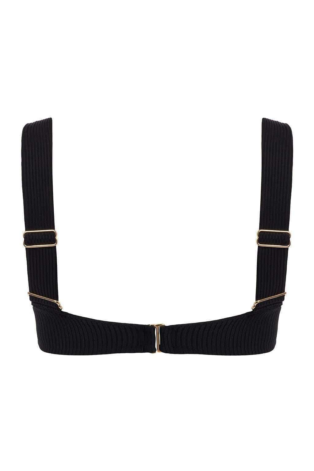 Black Rib Hayden Bikini Top