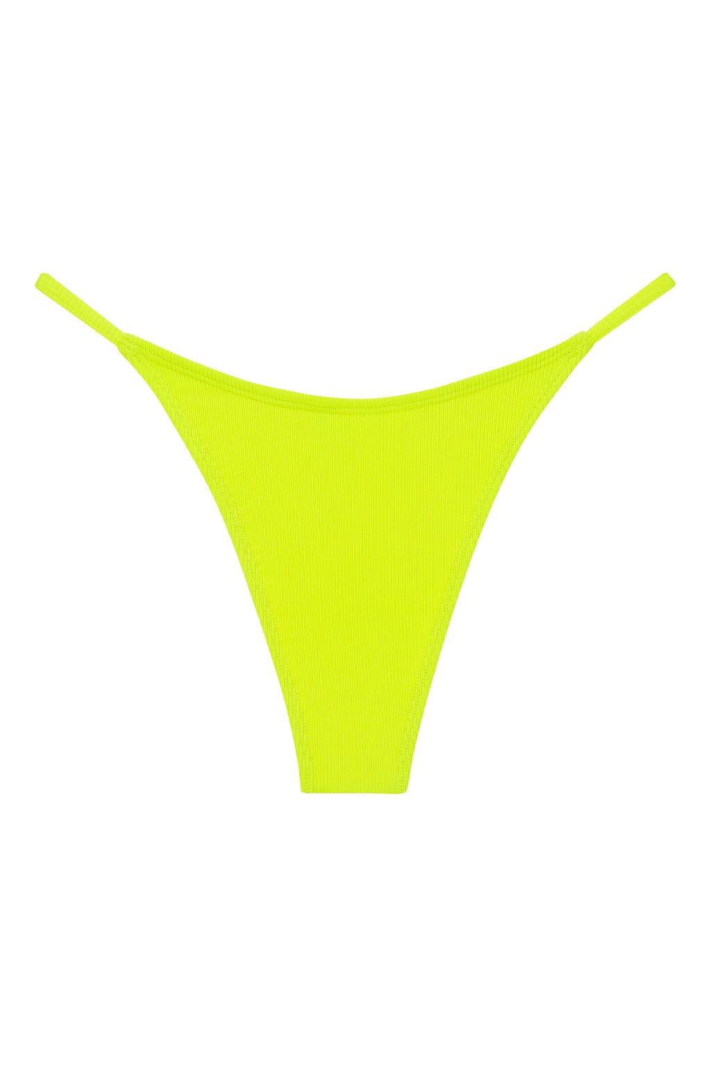 Citron Micro Rib Celeste Bikini Bottom
