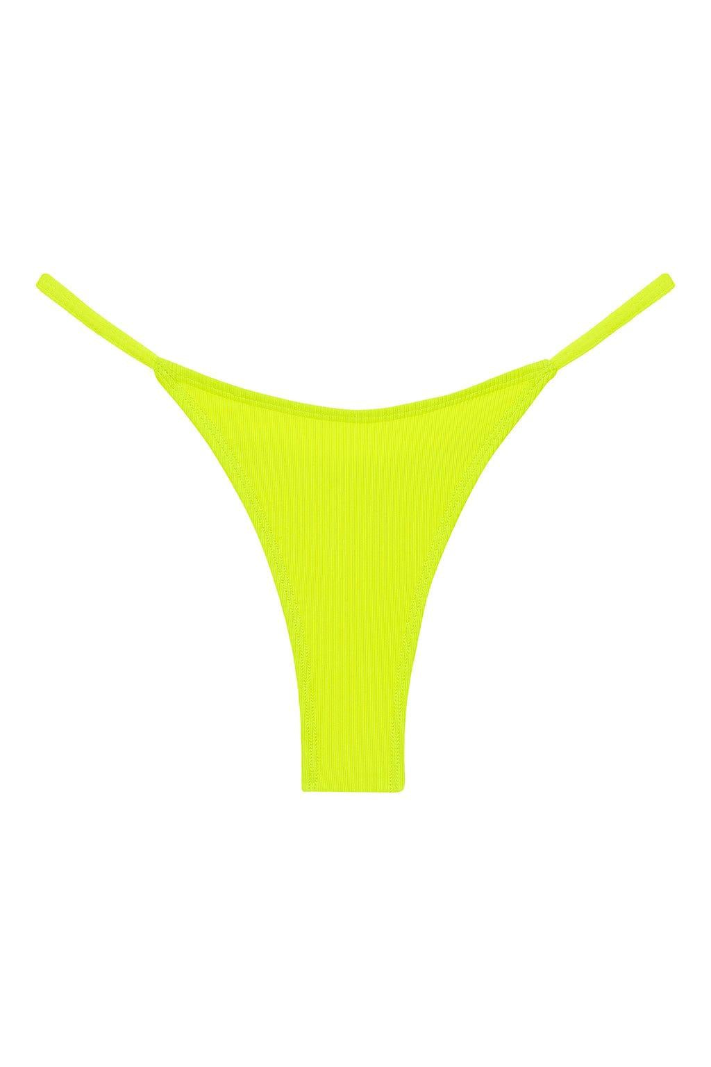 Citron Micro Rib Celeste Bikini Bottom