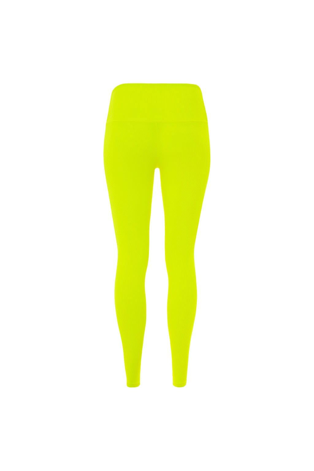 Citron Micro Rib Wide Band Legging