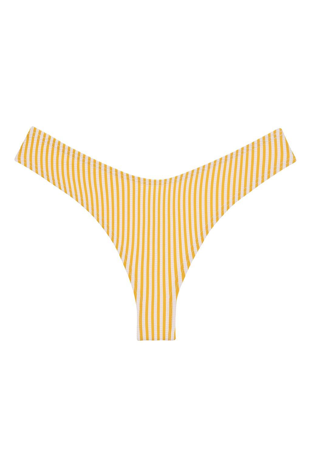 Canary Stripe Lulu (Zig Zag Stitch) Bikini Bottom