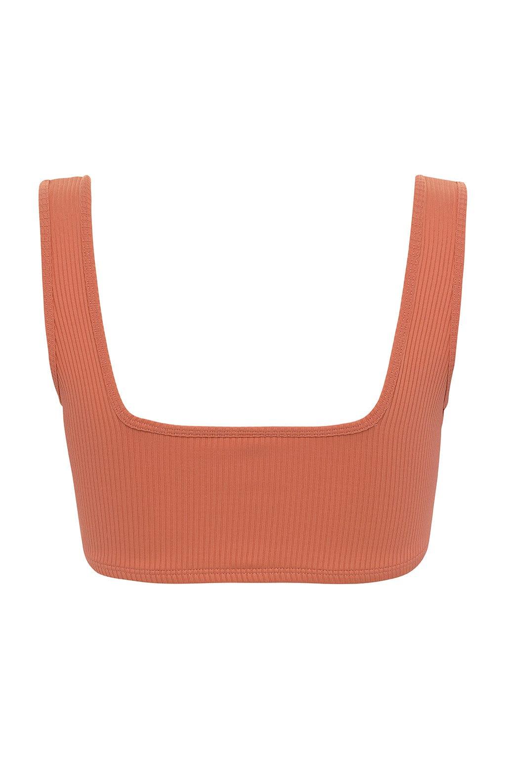 Coral Rib Allie Bikini Top