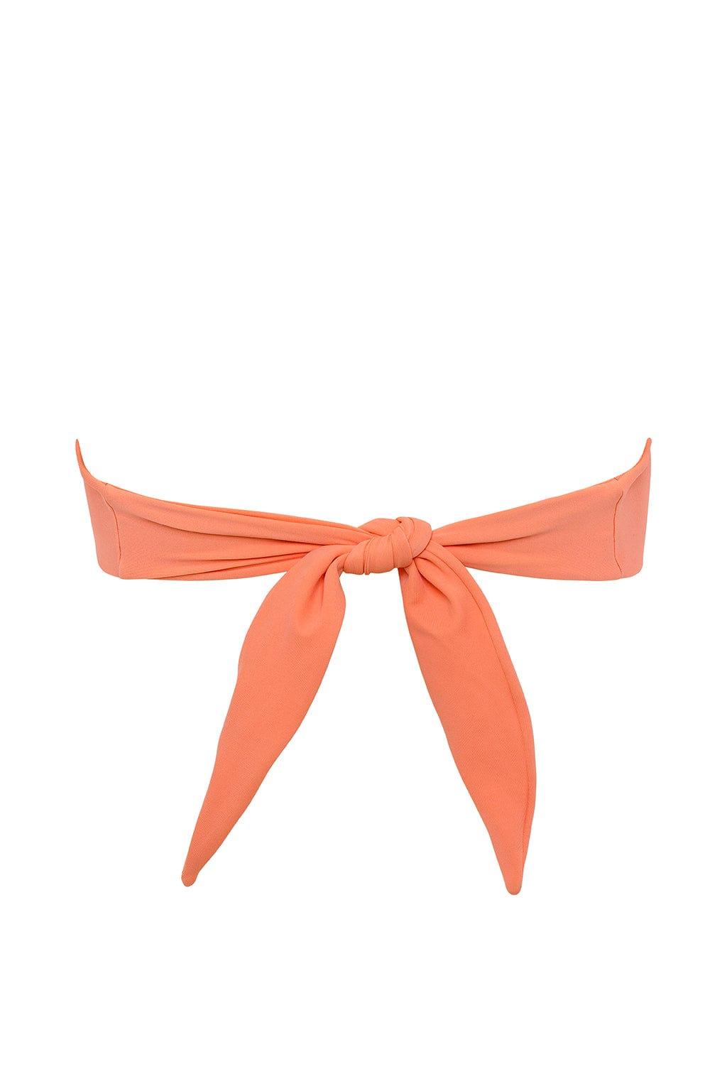 Coral Tori Ties Bandeau Bikini Top
