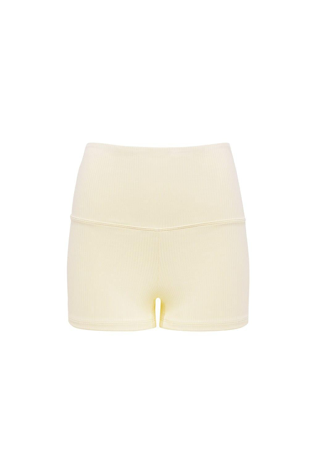 Cream Rib Micro Bike Short