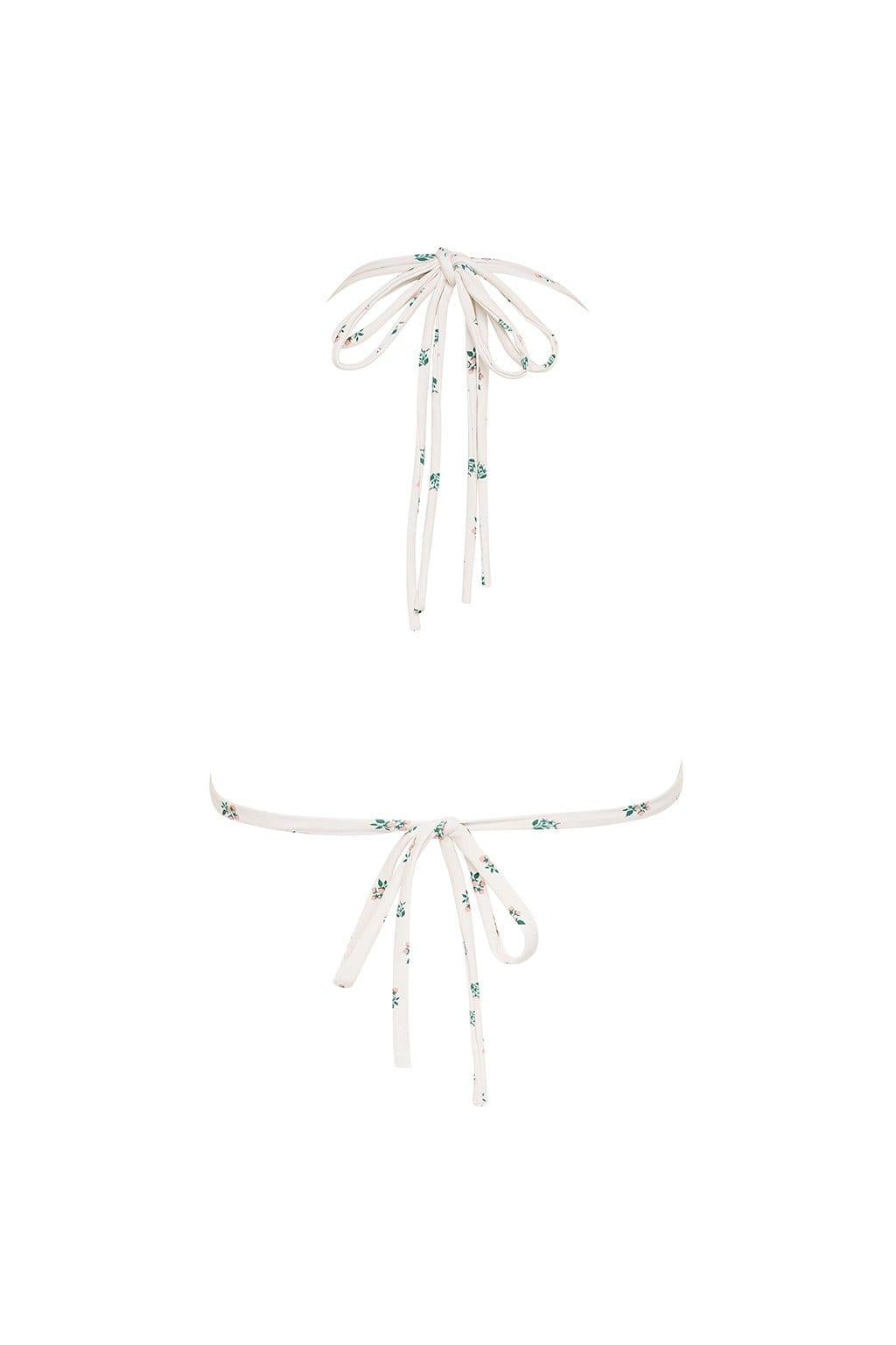 Fruity Floral Euro Bow Bikini Top